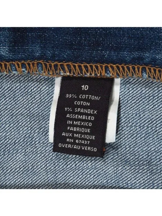 Vtg Ralph Lauren Jeans Womens Size 10 Distressed Stone Washed Stretch 33 x 30 - Picture 8 of 10